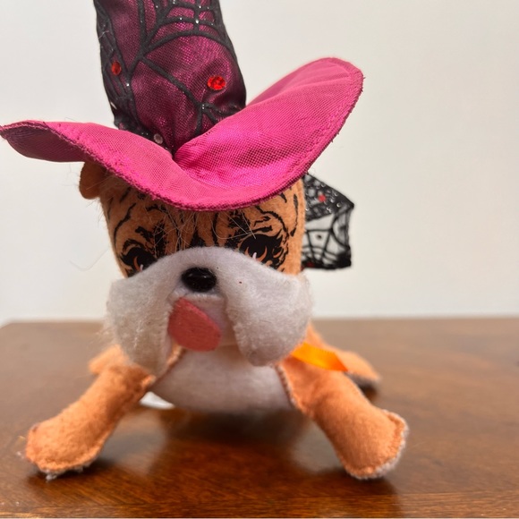 Annalee 11" (incl. hat) Bulldog in Halloween Hat & Cape - Picture 4 of 16